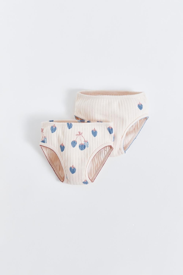 Premium Cotton Berrypop Underwear 2-Pack for Toddler. Front view