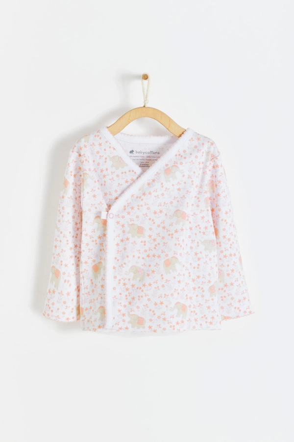 Premium Peruvian Pima Cotton Tika Kimono Top for Infant. Front view