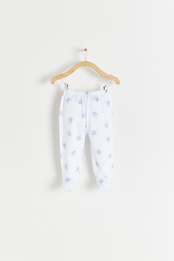 Premium Peruvian Pima Cotton Turtles Pants for Infant. Front view