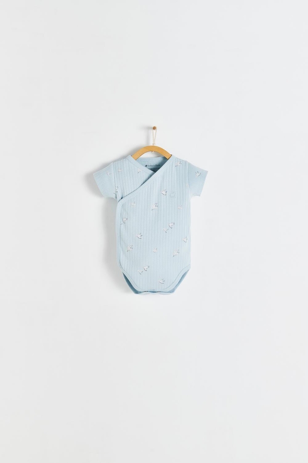 Premium Cotton Goose Crossed Body for Infant. Front view