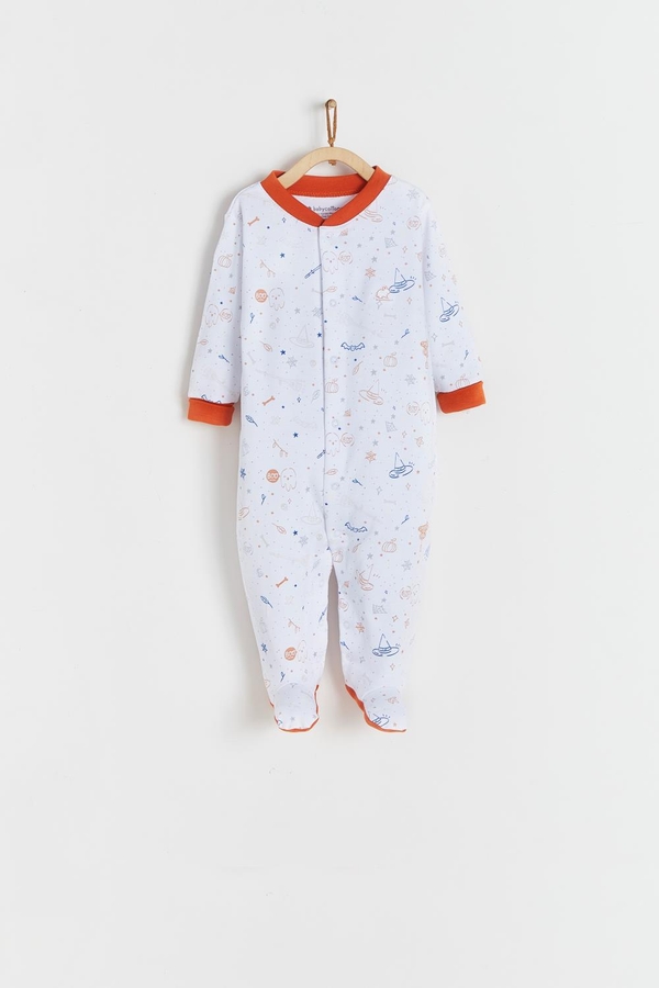 Halloween Snaps Footed Pajama