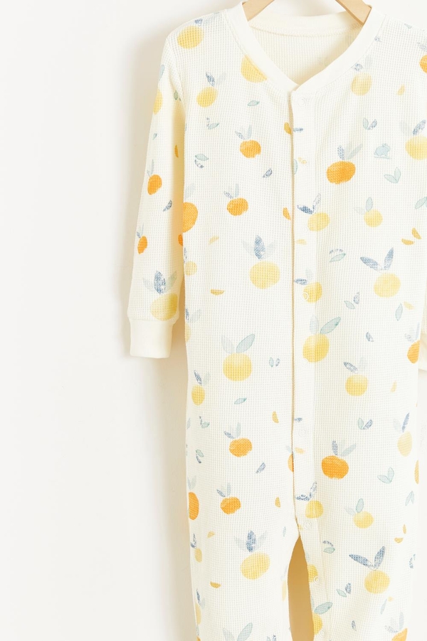 Nature Waffle Snug Footie Pajamas