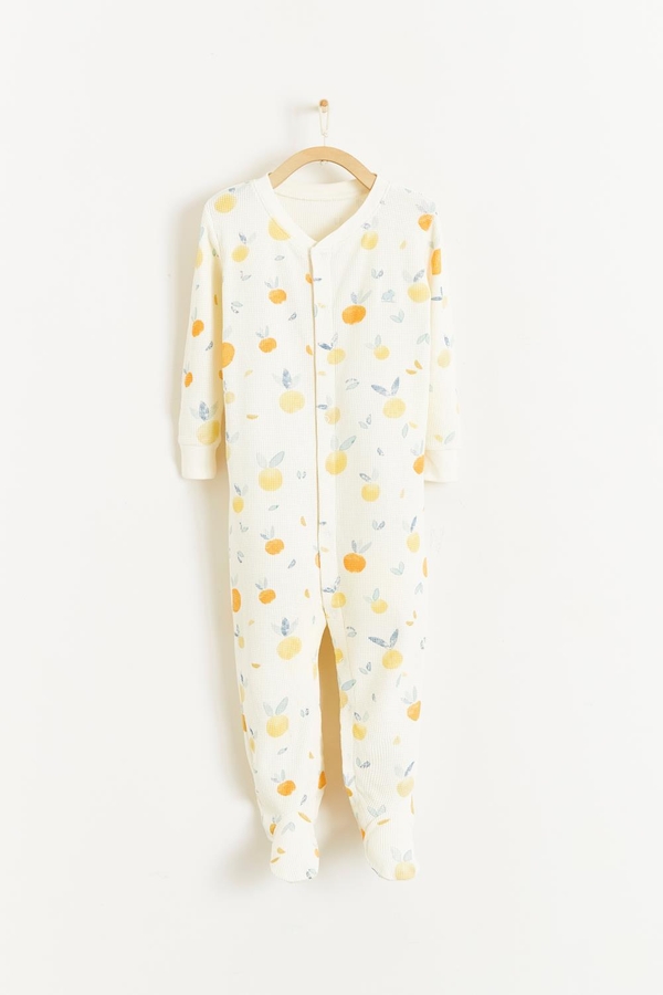 Nature Waffle Snug Footie Pajamas