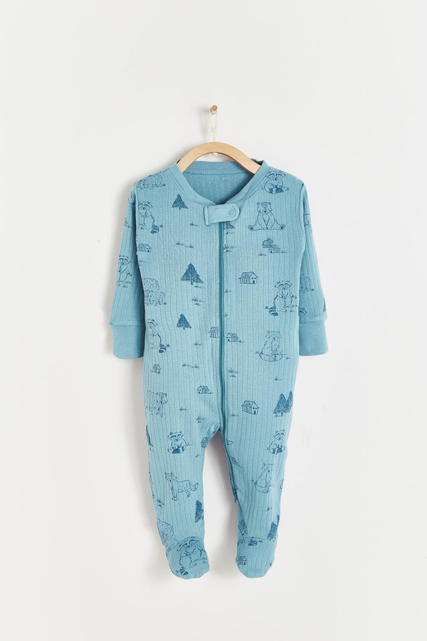 Ozy Double Zip Footie Pajamas