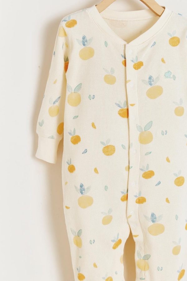 Nature Waffle Footie Pajamas