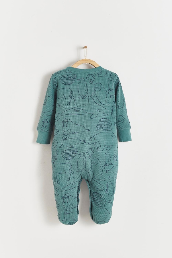 Camou Waffle Footie Pajamas