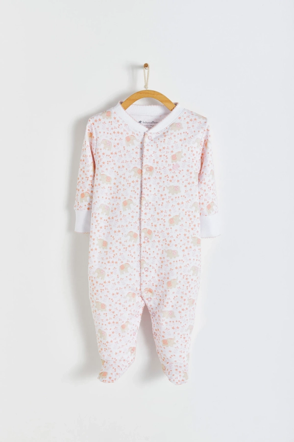 Premium Peruvian Pima Cotton Tika Footie Pajama for Infant. Front view