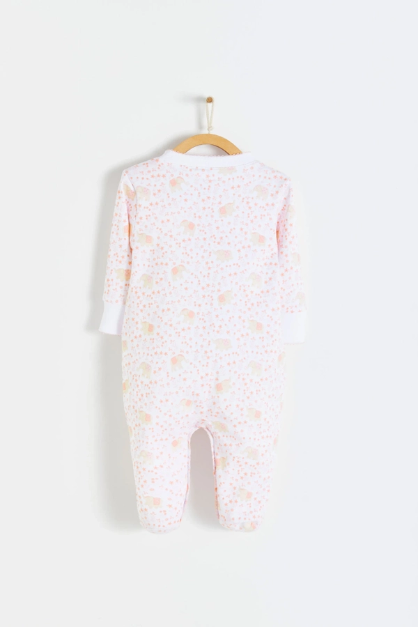 Premium Peruvian Pima Cotton Tika Footie Pajama for Infant. Back view