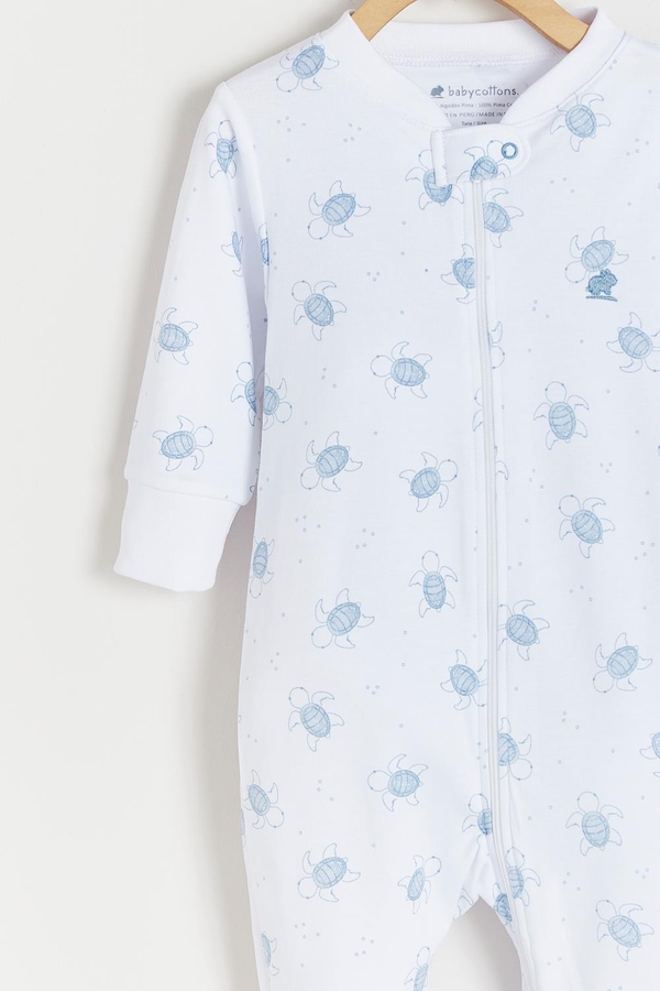 Turtles Zip Footed Pajama