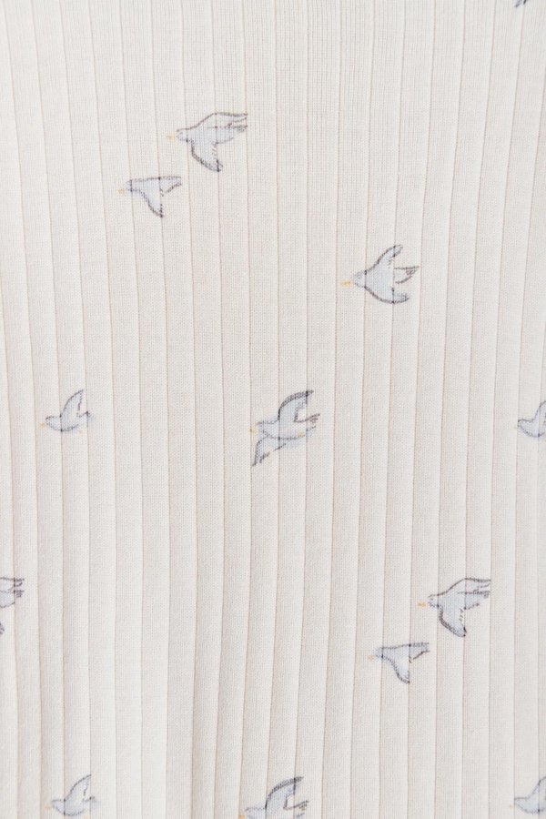 Premium Cotton Goose Zip Footed Pajama for Infant. Pattern view