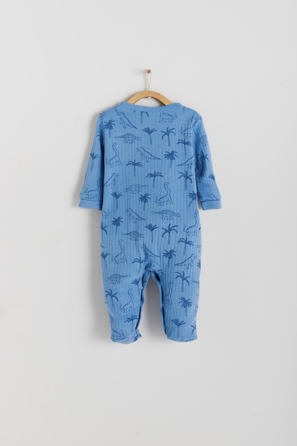 Premium Cotton Roar Footie Pajama for Infant. Back view