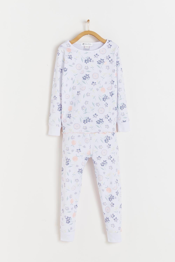 Orange Snug Two-Piece Pajamas