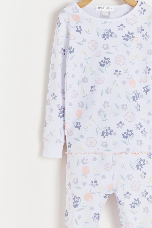 Orange Snug Two-Piece Pajamas