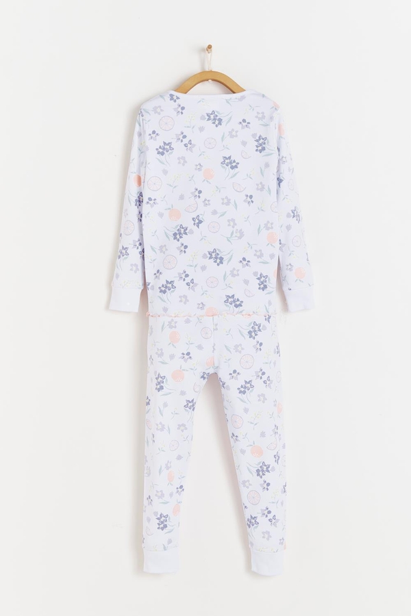 Orange Snug Two-Piece Pajamas