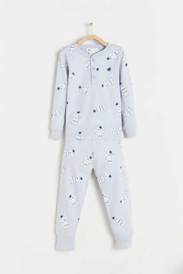 Cosmos Glow Long Sleeve Top & Pants Snug Pajama Set