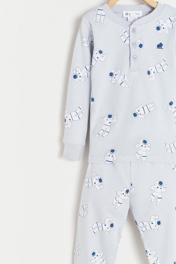 Cosmos Glow Long Sleeve Top & Pants Snug Pajama Set
