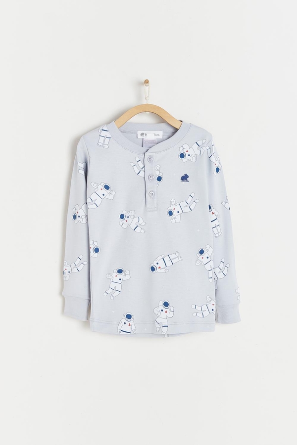 Cosmos Glow Long Sleeve Top & Pants Snug Pajama Set