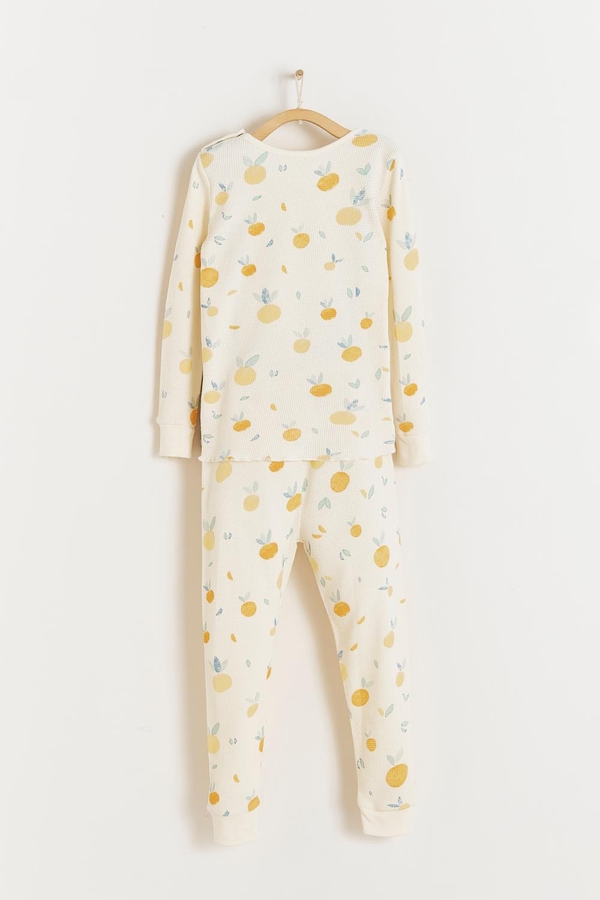 Nature Waffle Snug 2PC Pajamas