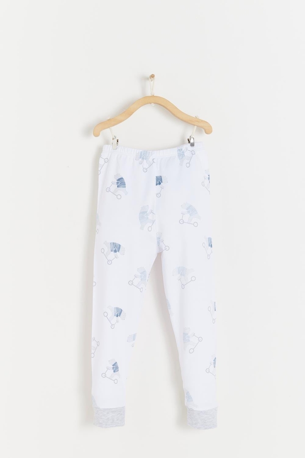Premium Peruvian Pima Cotton Brady Snug Pajam Pants For Infant. Front view