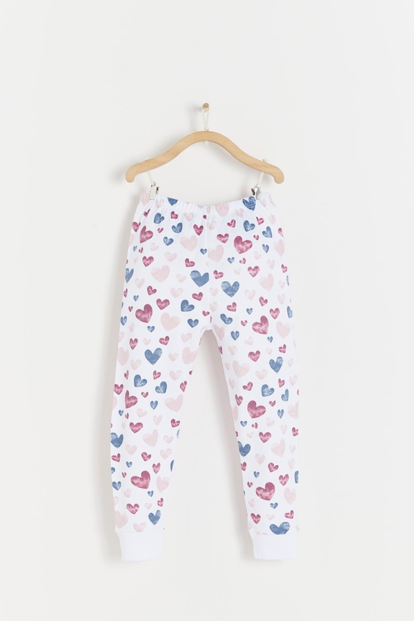 Premium Peruvian Pima Cotton Amour  Pajama Pants For Toddler. Front view