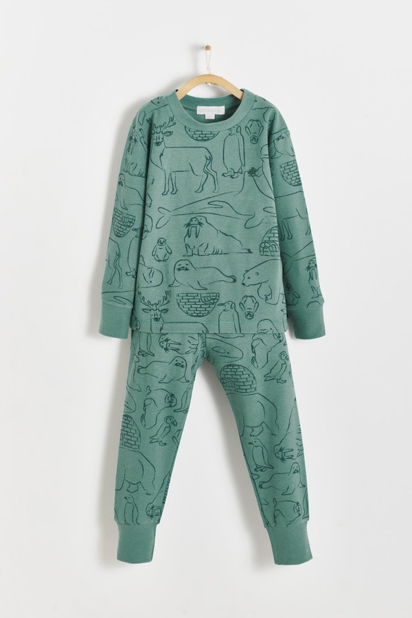 Camou Waffle Snug 2PC Pajamas