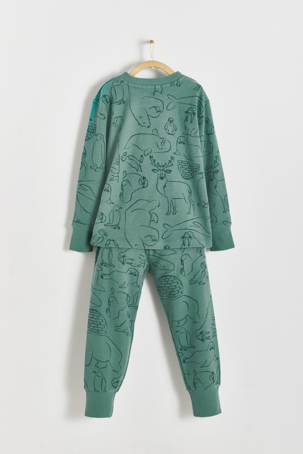 Camou Waffle Snug 2PC Pajamas