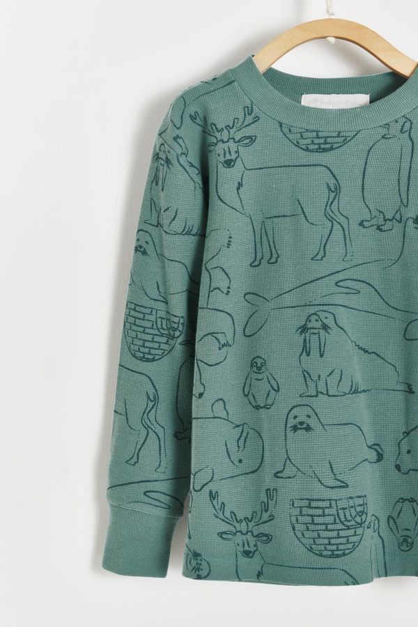 Camou Waffle Snug 2PC Pajamas