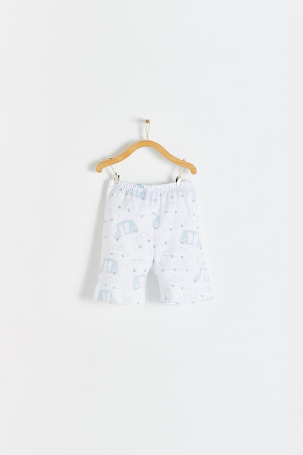 Premium Peruvian Pima Cotton Tuc Pajama Short for Toddler. Front view