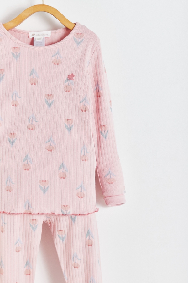 Premium Cotton Kate Snug Fit Long Pajama Set for Infant. Detail view