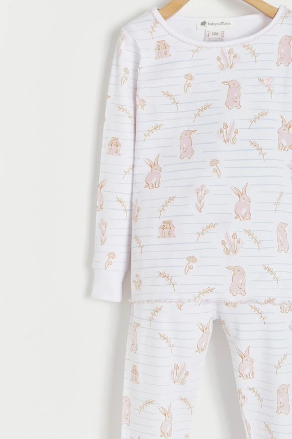 Pom Pom Snug Fit Long Pajama Set