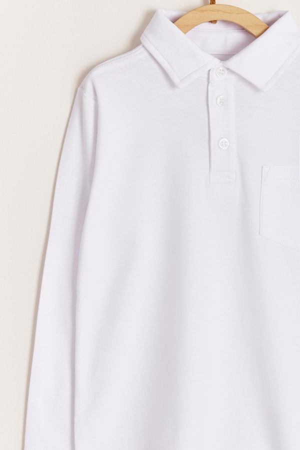 Pima Colors Long Sleeve Polo Shirt