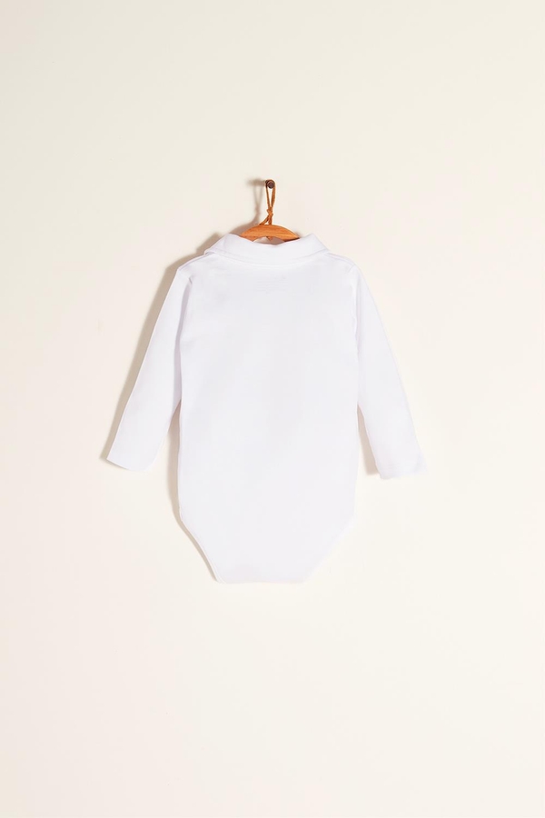 Pima Colors Polo Long Sleeve bodysuit