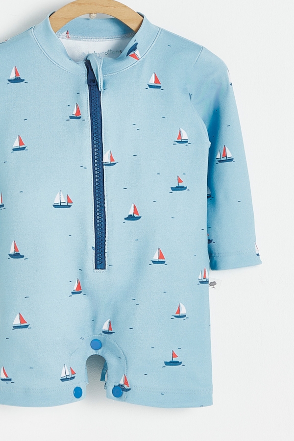 Boat Long Sleeve 1-Piece Rashguard