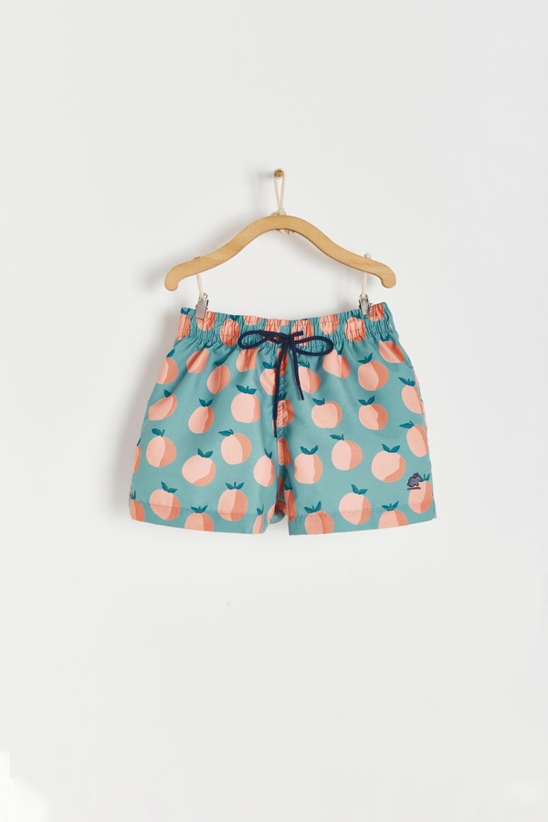Premium Quality Orange Swim Trunks for Toddler. Front view