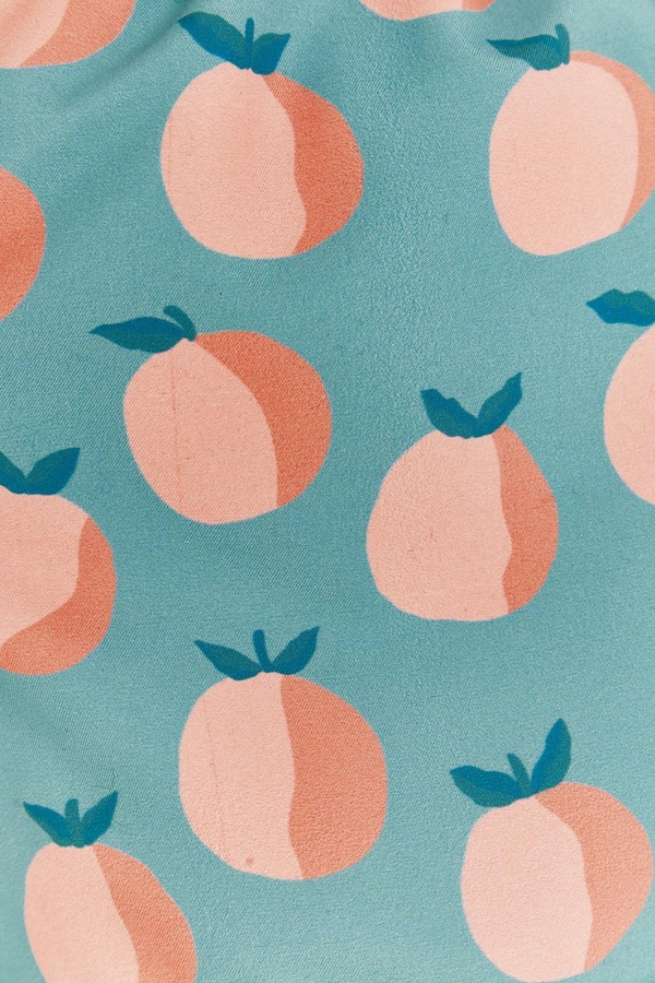 Premium Quality Orange Swim Trunks for Toddler. Pattern view