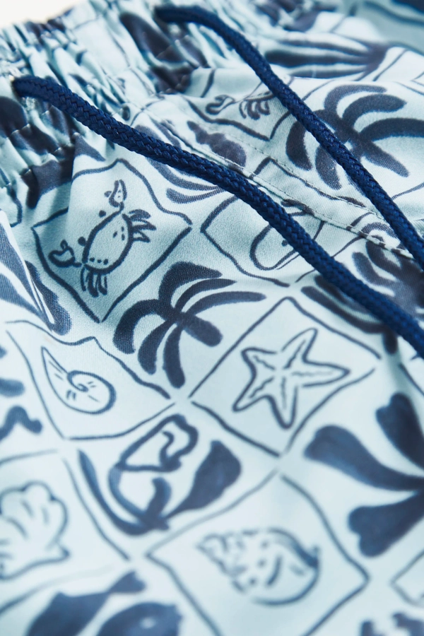 Premium Quality Greece Swim Trunks for Toddler. Pattern view