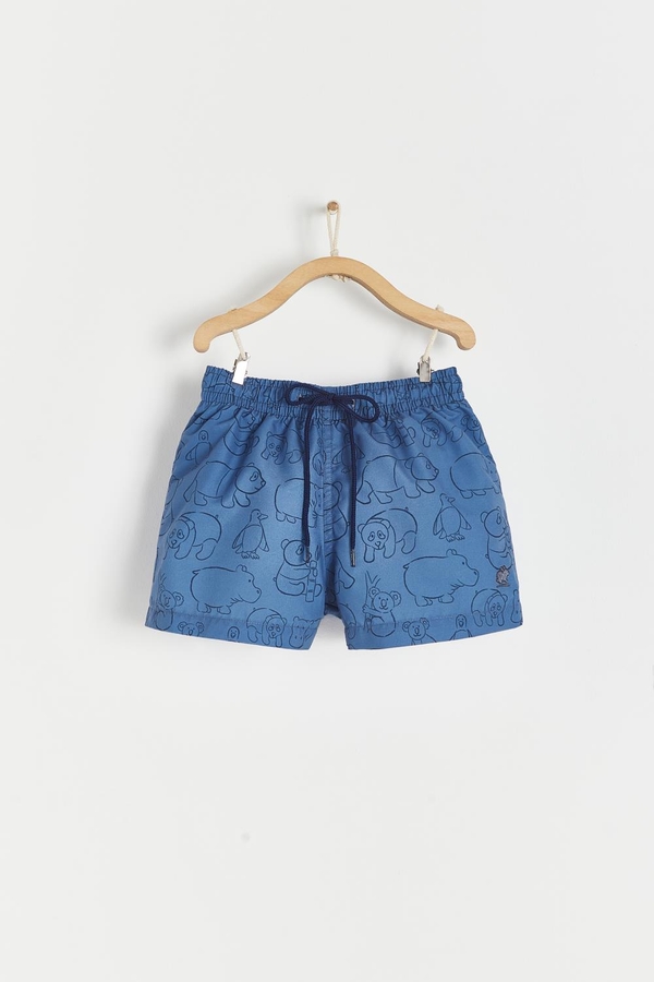 Premium Quality Panda Swim Trunks for Toddler. Front view
