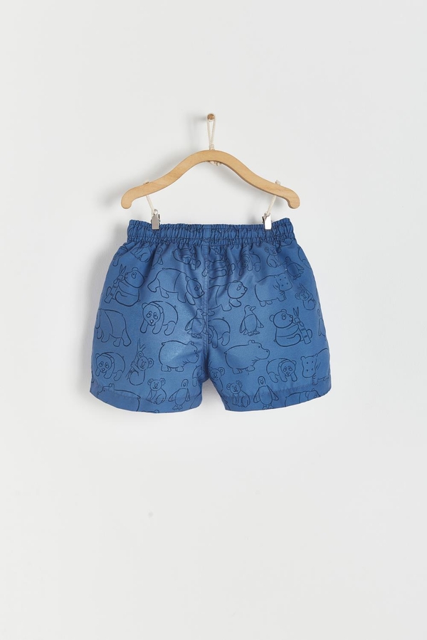 Premium Quality Panda Swim Trunks for Toddler. Back view
