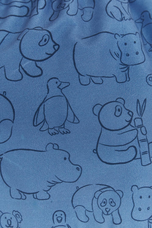 Premium Quality Panda Swim Trunks for Toddler. Pattern view