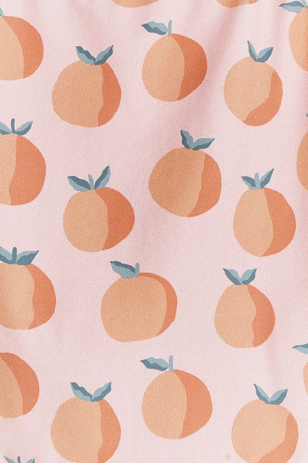 Premium Quality Orange Swimsuit for Toddler. Pattern view