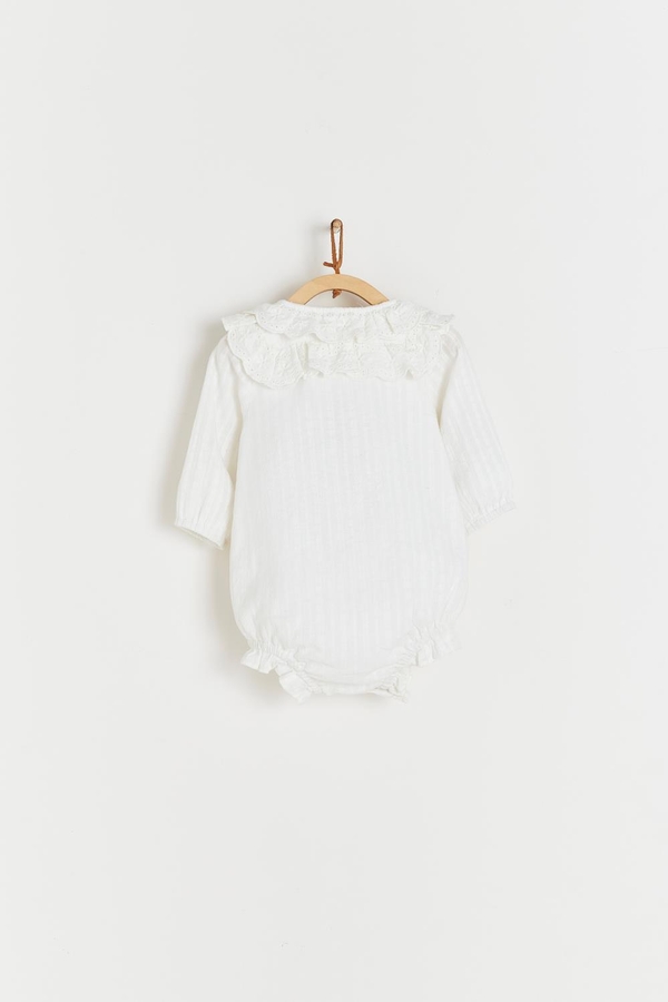 Rose Ruffle Long Sleeve Blouse