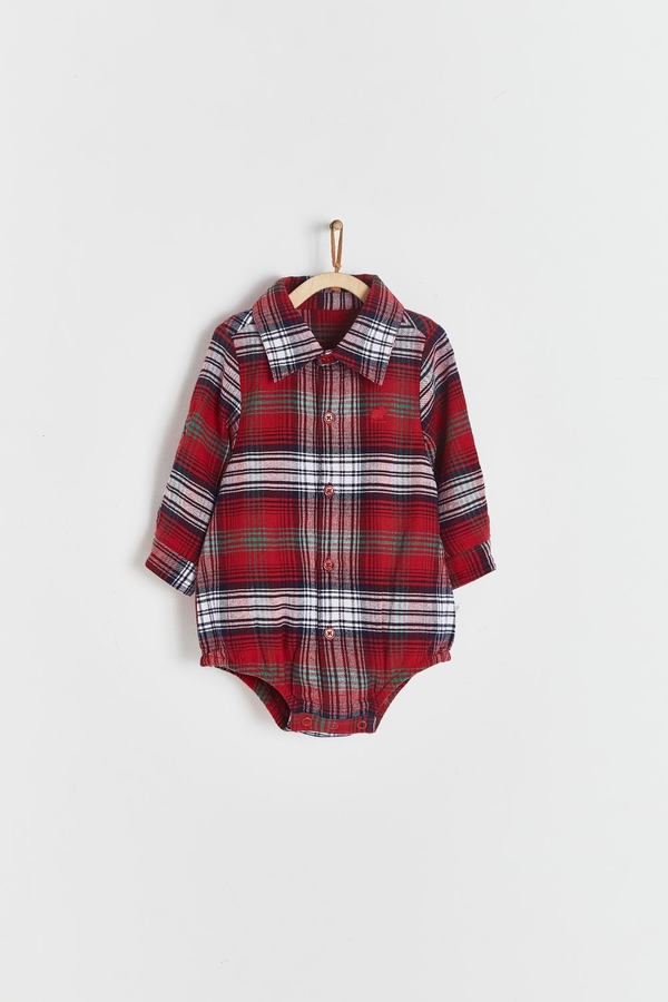 Christmas Flannel L/S Bodysuit