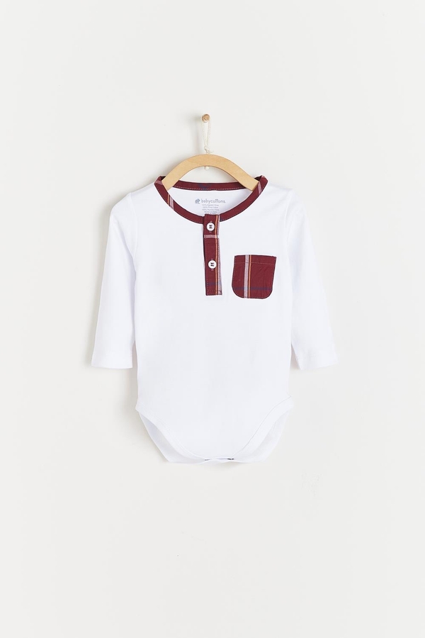 Andre Henley Long Sleeve Bodysuit