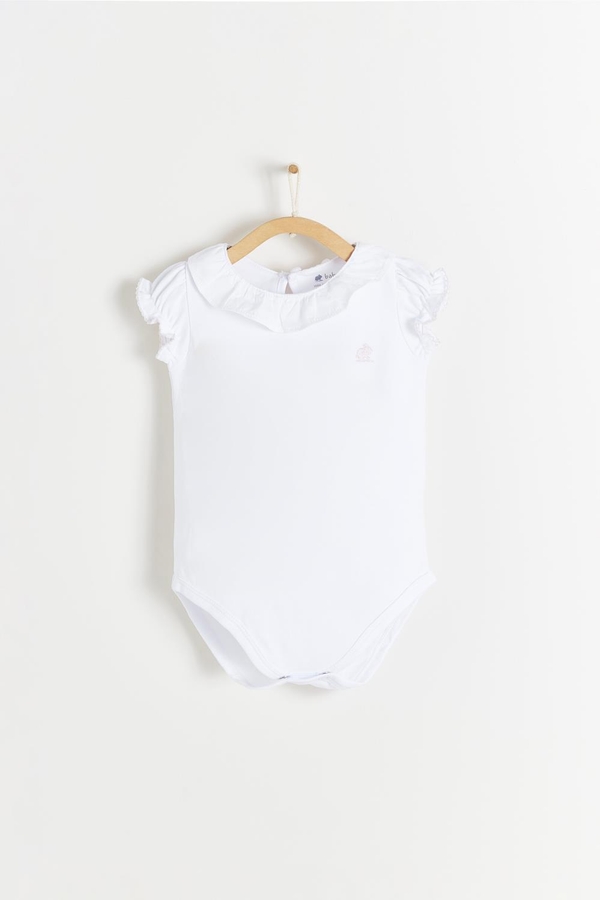 Essentials Ruffles Short Sleeve Bodysuit