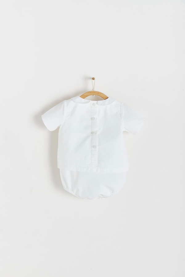 Premium Cotton Bauti Shirt Bodysuit for Infant. Back view