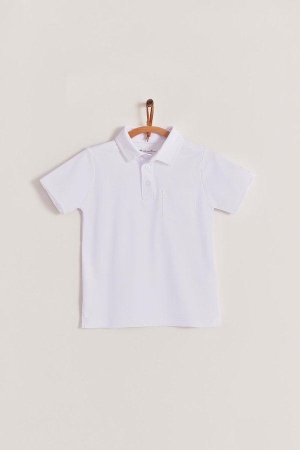Pima Colors Short Sleeve Polo Shirt. Front view