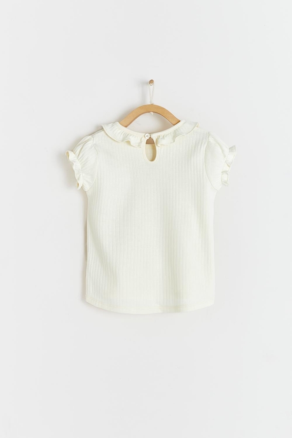 Essentials Ruffle Short Sleeve Top