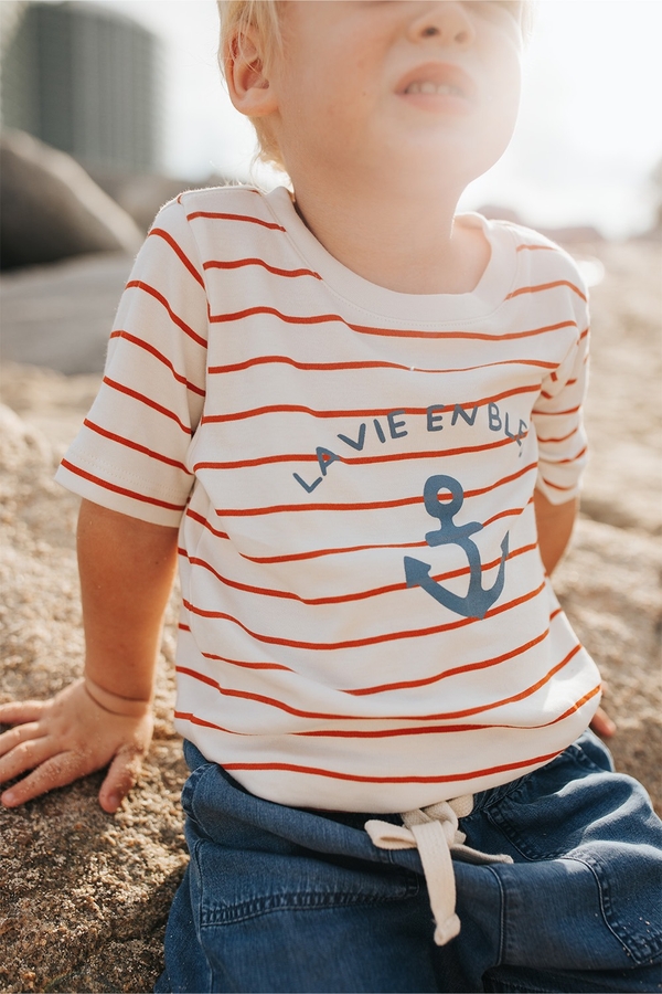 Anchor Striped Short Sleeve Tee