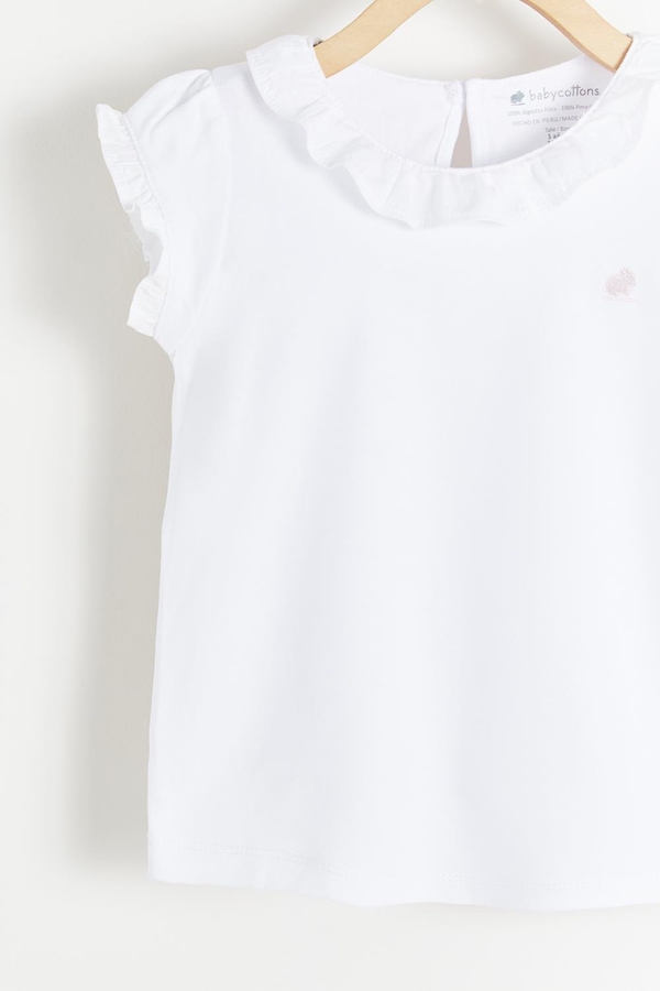 Essentials Ruffles Short Sleeve Top