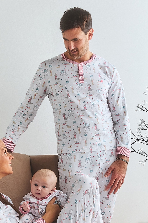 Premium Peruvian Pima Cotton Christmas Dad Pajama Set
